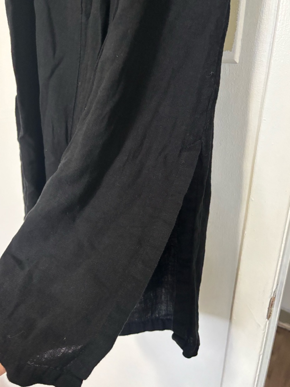 Abercrombie & Fitch Linen Blend Wide Leg Pants - Picture 3 of 8